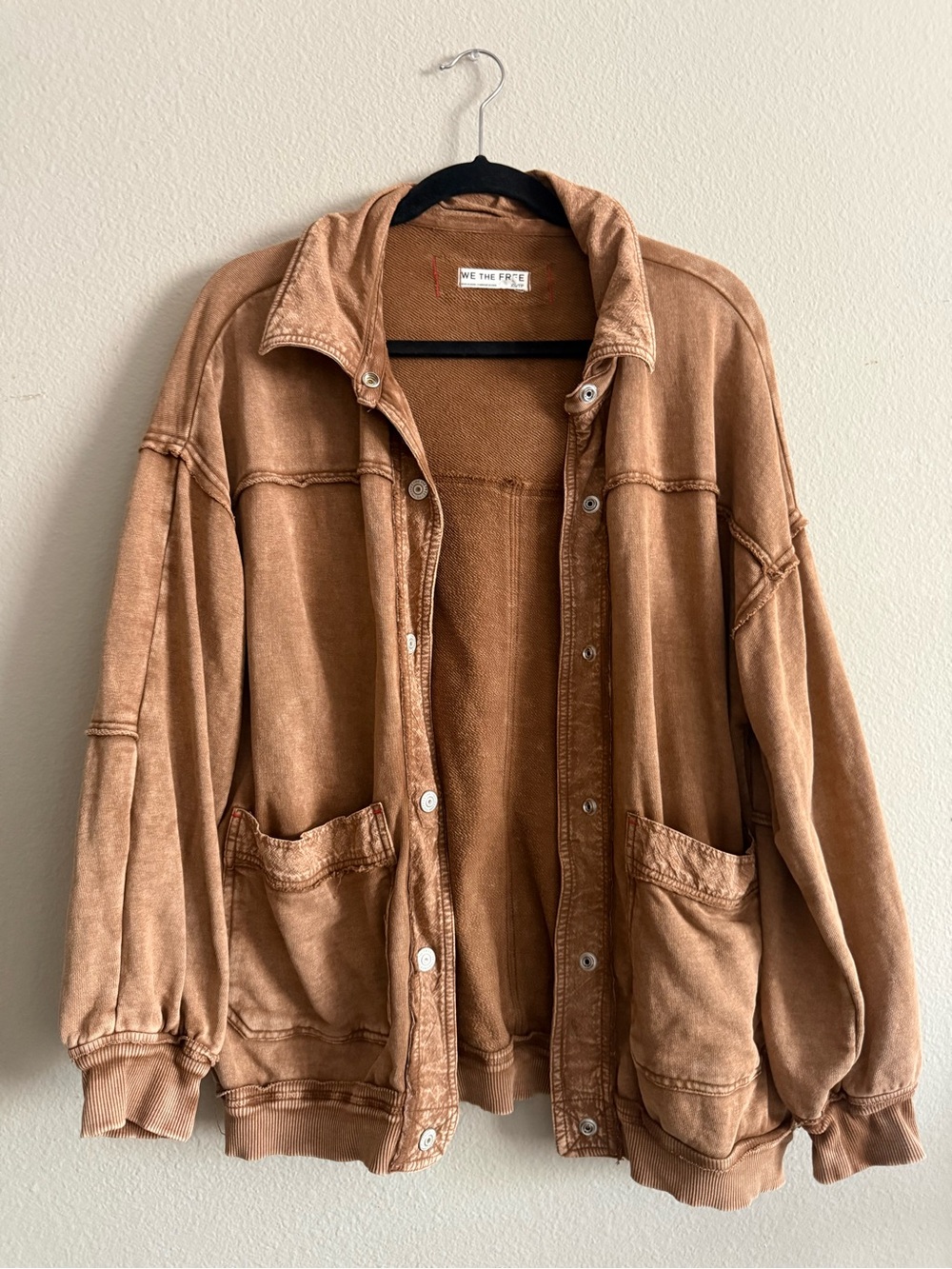 FREE PEOPLE Gauge Cardi Oversized Button Jacket Size XS - Picture 7 of 10